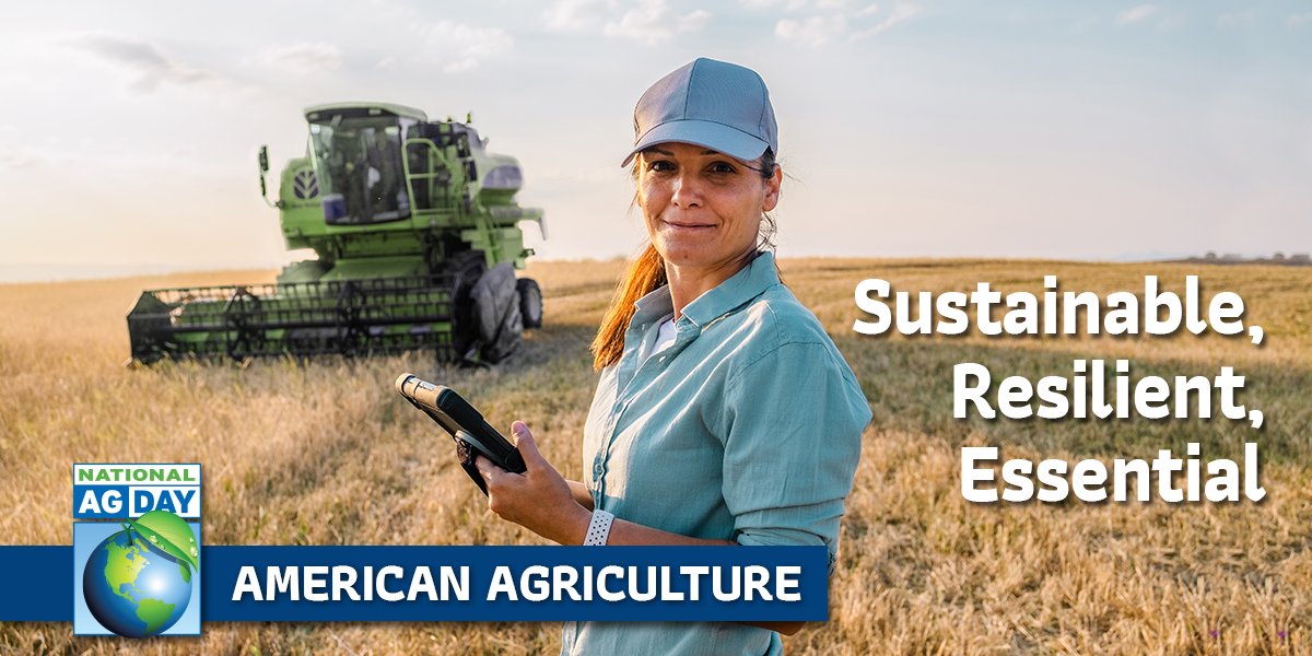 Together, we can grow a fair and sustainable future. From Farmers Union families to yours, happy National Ag Day!