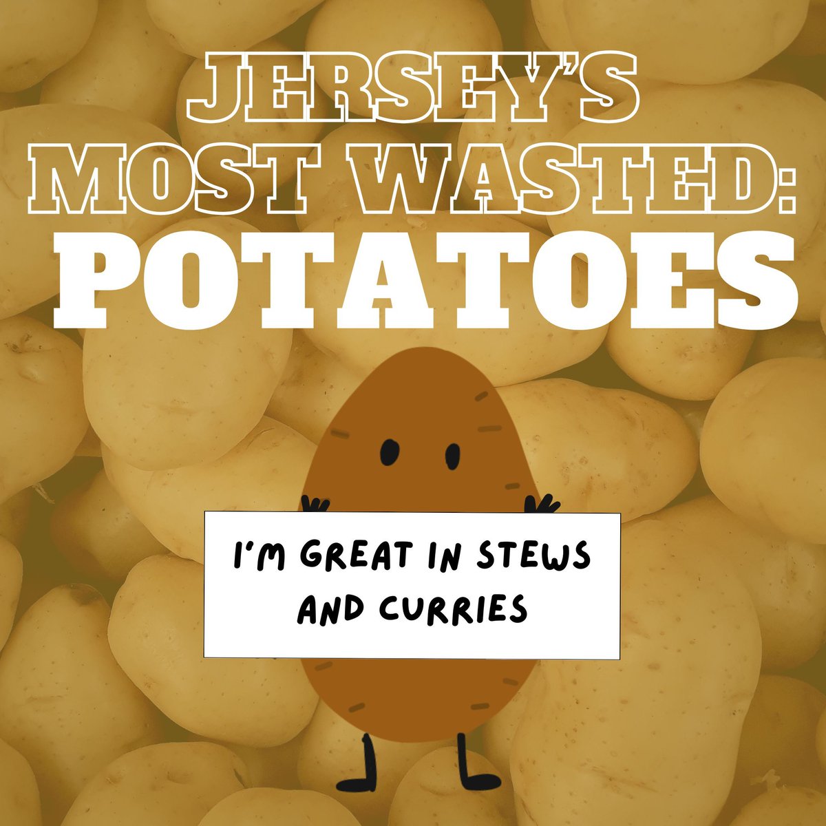 Potatoes are one of the most wasted foods in Jersey 🥔 🤯 Some top tips to reduce food waste: 🥔Buy loose 🥔Store in a cool, dry, dark place 🥔Cut off sprouts and green spots 🥔Keep skin on or roast the peels 🥔Don’t freeze raw potatoes - freeze them cooked