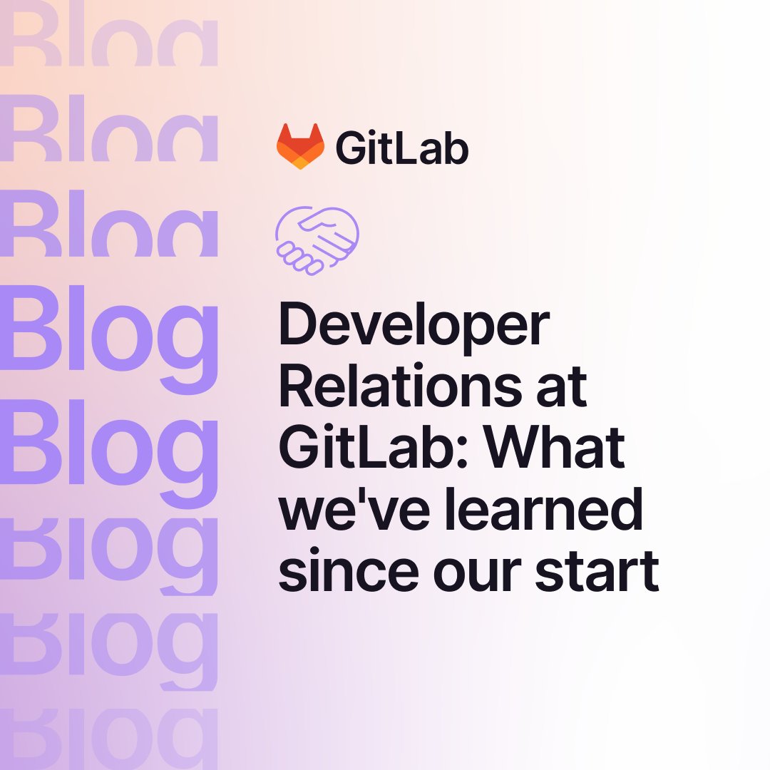 We've learned a thing or two when it comes to #DevRel. 💡

Our own <a href="/john_cogs/">John Coghlan</a> dives into what Developer Relations means at GitLab and the importance of engaging with developers. Learn more ➡️ bit.ly/3VkcfLa
