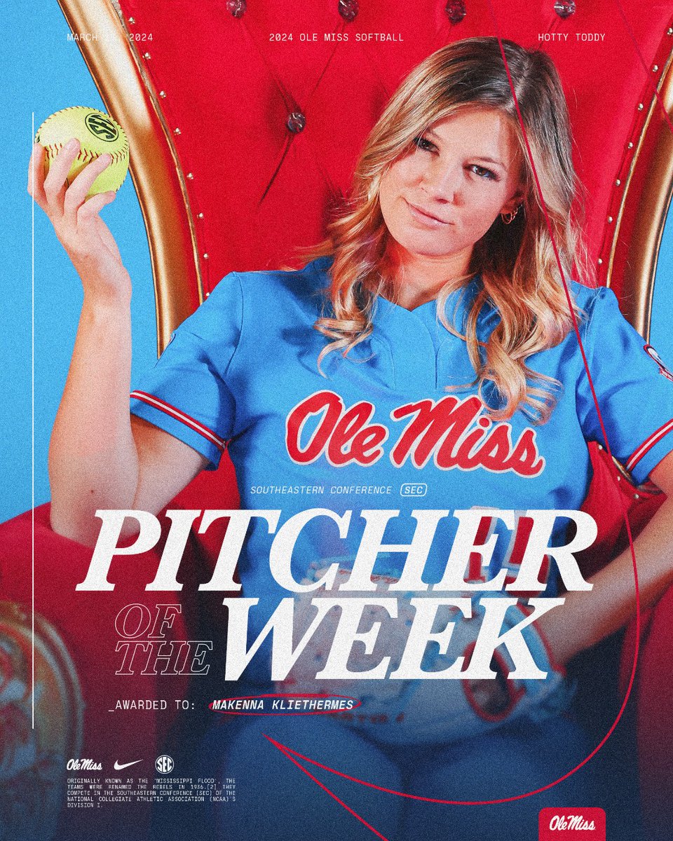 OleMissSoftball's tweet photo. No surprises here 👑 https://t.co/ZxI6Mlwyh5