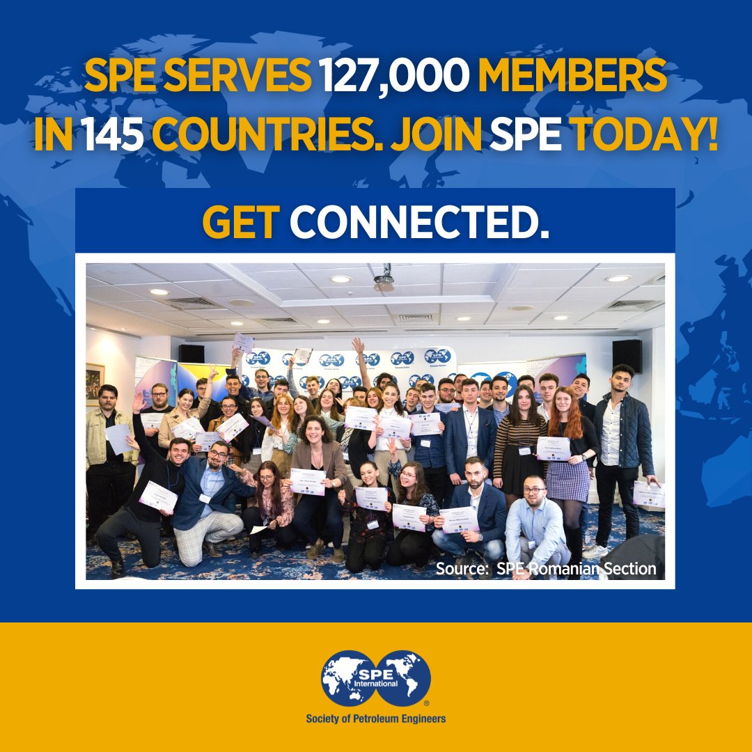 SPEtweets's tweet photo. π Your next career move, promotion or project could be just one connection away...
Expand your professional network. Join SPE today!
>> https://t.co/iiSMz5tILy
#WeAreSPE #JoinSPE https://t.co/Y26XZxPx4h