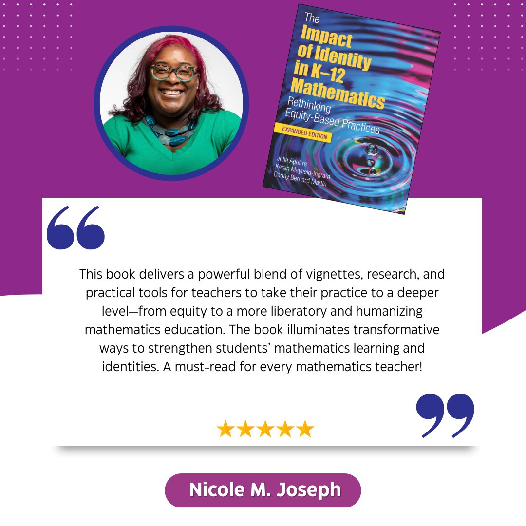 Hear from educator Nicole Joseph on the new Impact of Identity in K–12 Mathematics: Rethinking Equity-Based Practices, Expanded Edition. Get your copy here: nctm.link/Impact