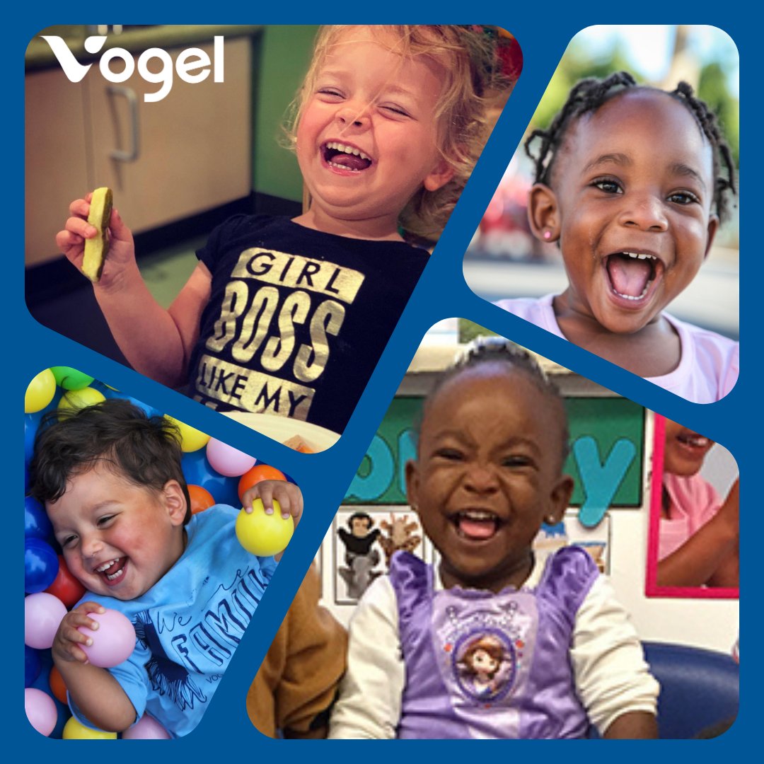 Can't you just hear the laughter seeing these smiles? At Vogel, hearing the laughter of kids is the best sound ever. Laughter is a universal language that brings joy and brightens our days. #NationalLetsLaughDay #Vogel #DallasNonProfit #DFWNonProfit #SmilingIsMyFavorite
