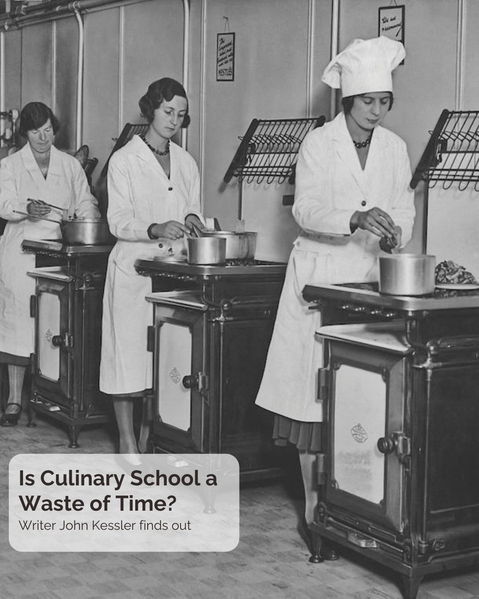 It’s the age-old question: Is culinary school worth it? Opinions vary; for some, the kitchen is the ultimate classroom. Others find culinary school to be an ideal launchpad into success. John Kessler got a few pros to weigh in on the topic, article linked in bio.