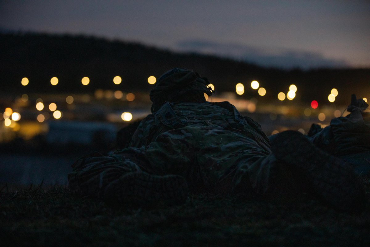 USArmyEURAF's tweet image. Goodnight, #Allies! We've got the watch... 

@1stCAB1ID pulls security over the airfield located at @7thATC's #JMRC during #AlliedSpirit 24 near Hohenfels, 🇩🇪

As part of #DoD's #LSGE24, #AS24 prepares multinational forces to operate as one to address global security challenges.