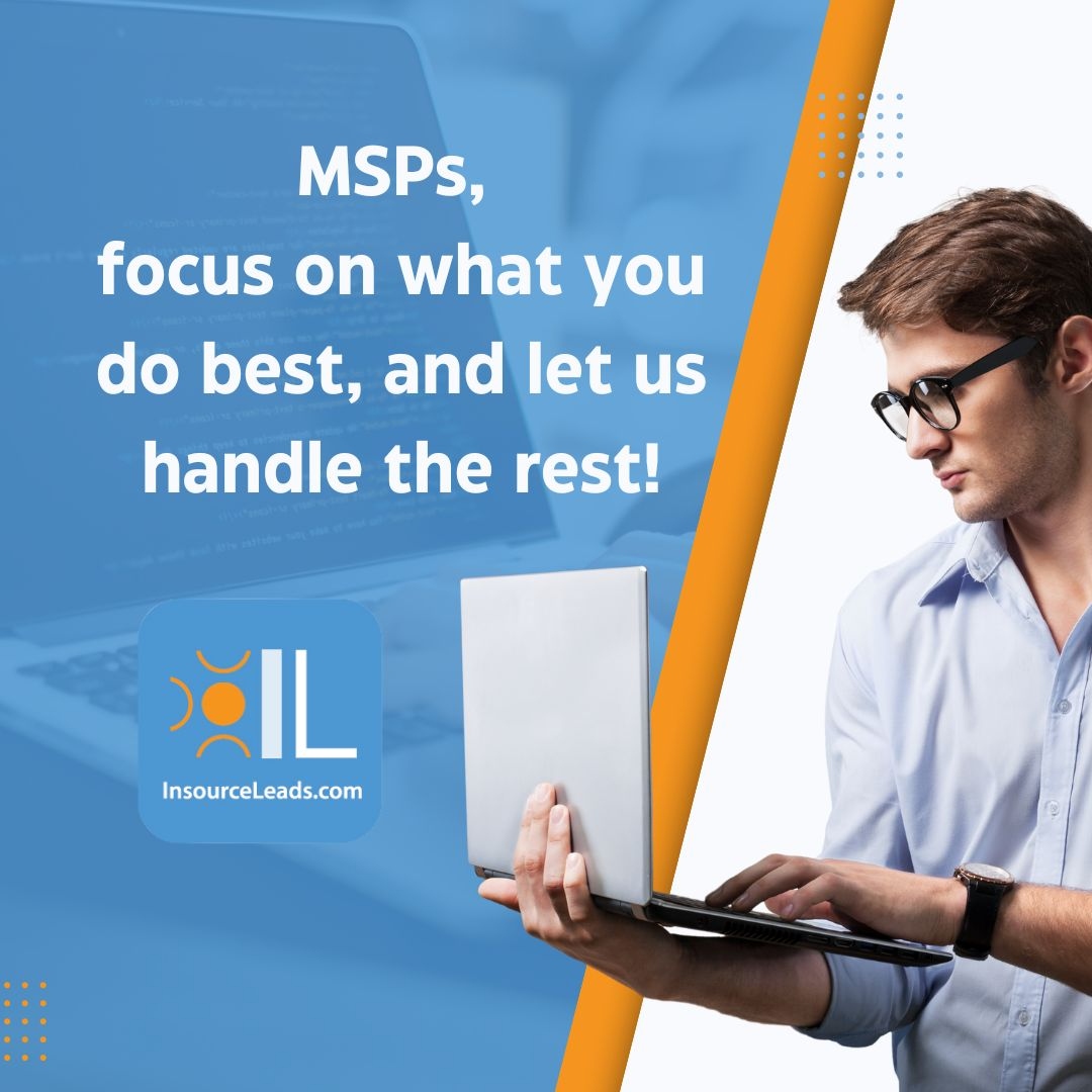 MSPs, focus on what you do best, and let us handle the rest!  We're adept at navigating the business landscapes to secure your appointments with top-tier executives and decision-makers. #FocusOnGenius #Leads #SalesStrategy #ApptSetting #OutsourcedSales #SalesGrowth #InsourceLeads