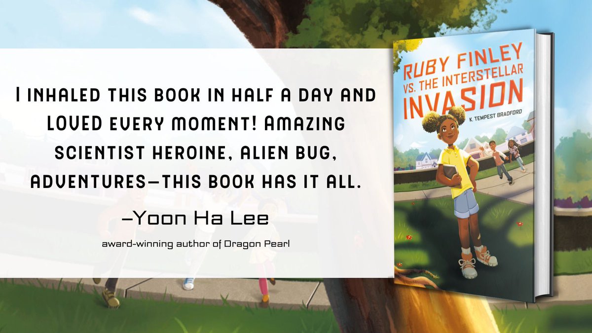 tinytempest's tweet photo. Ruby Finley is an:
π§πΎ 11-year-old
βπ½ Black girl
π¬ Science genius
π who loves bugs
π΅π½ββοΈ and gets caught up in a neighborhood mystery
Join the adventure & get Ruby Finley vs the Interstellar Invasion at your favorite bookstore today!
https://t.co/Z4rdELMKAs
#SheCanSTEM https://t.co/7Y3VYqczwS