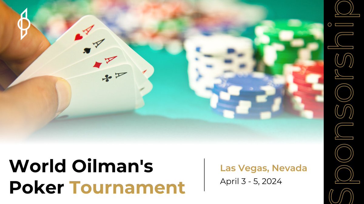 Opportune proudly sponsors the 2024 World Oilman's Poker Tournament, uniting the energy sector in thrilling competition! #WOPT #OilandGas #OpportuneEvent