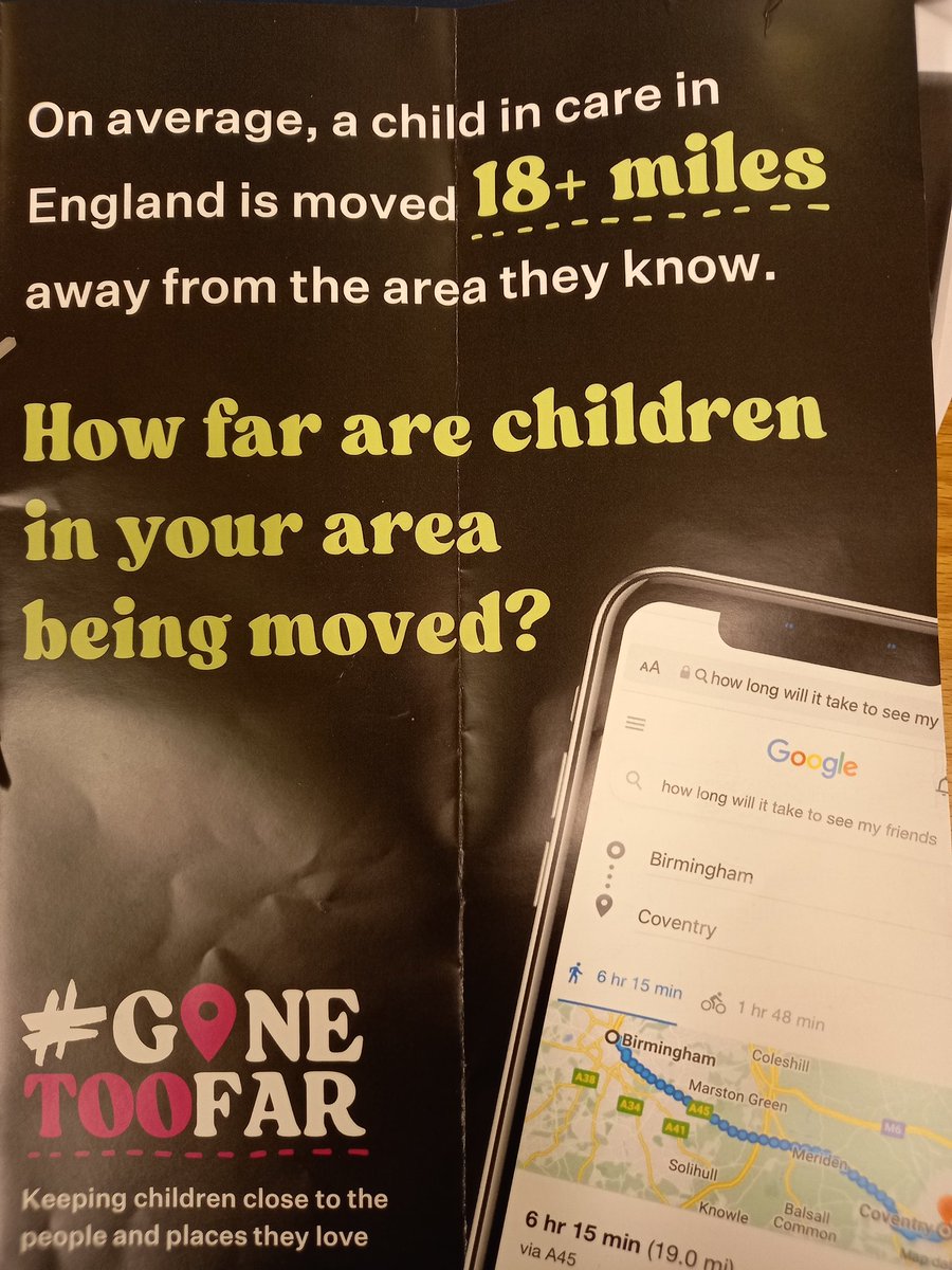 Each year over 17,000 children in care are moved to placements over 20 miles away from their home area. I spent the afternoon with current & former children in care at the #GoneTooFar campaign event led by @Become1992, listening to their stories & discussing what needs to change.