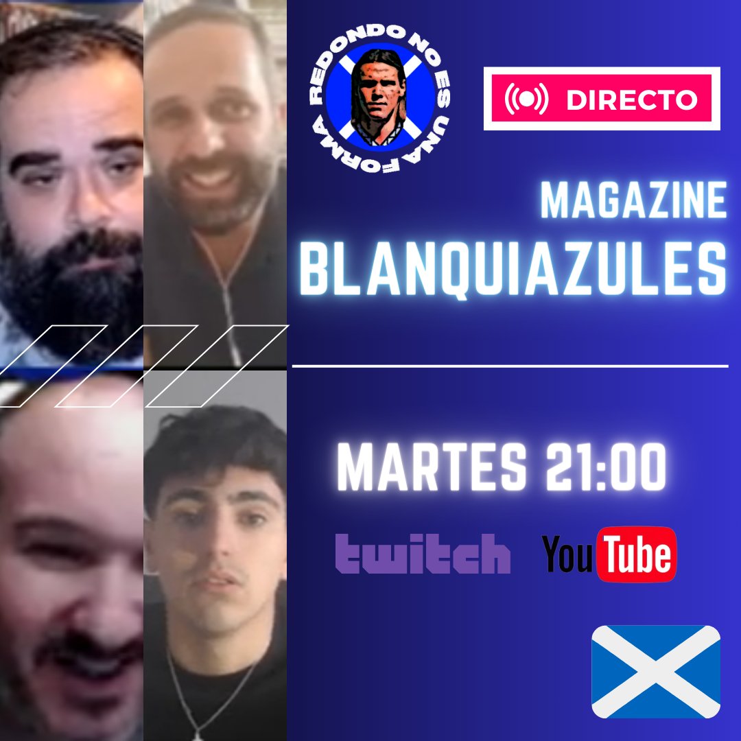 Martes de Blanquiazules hoy con invitado de lujo @seescribevoleibol 
🗓️Martes
🕘21:00
📡Twitch acortar.link/Kz6Y3K
🖥️Youtube acortar.link/GHlKRB
#yosoyeltenerife #tenerifehuesca