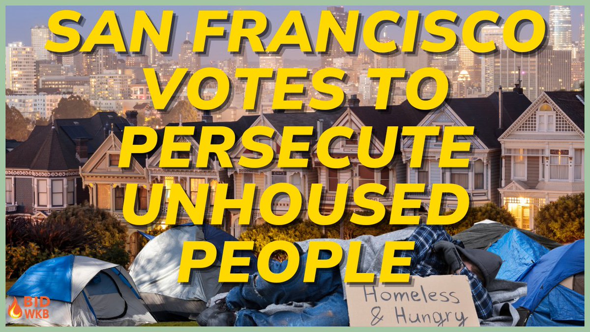 Join us LIVE at 7 PM EST to discuss the horrific Proposition F passed by San Francisco voters that will hurt the most vulnerable members of the city. youtube.com/watch?v=8VUBwZ…
