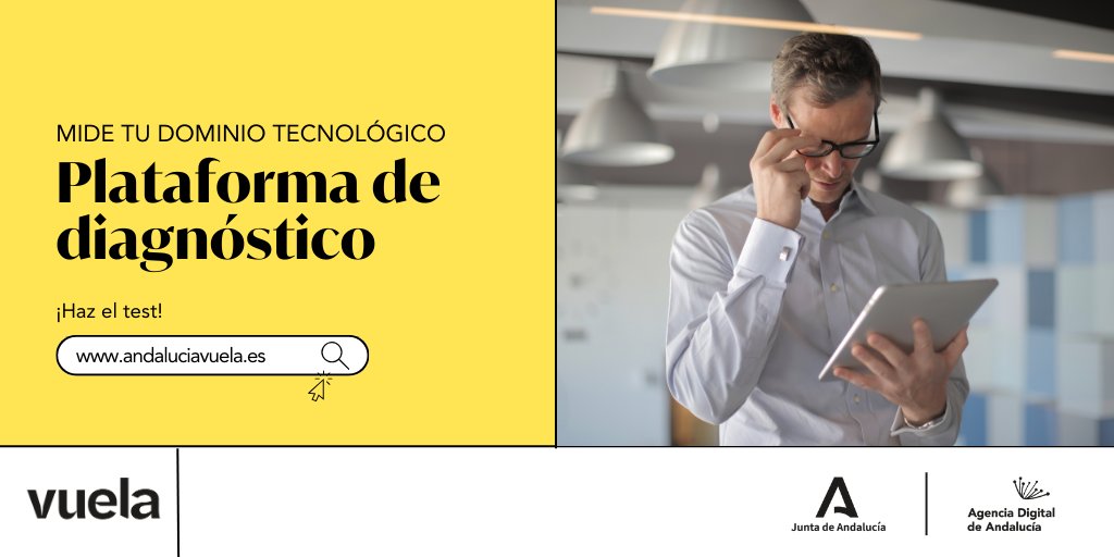 AndaluciaVuela's tweet photo. ¿Listo para descubrir tu nivel de conocimientos digitales?🧐 Con nuestro test de #autodiagnóstico, descubrirás tus fortalezas y las áreas que debes mejorar 🌐. Es rápido, sencillo. ¿Te apuntas?.🚀💡

👉🏻 https://t.co/dDSFpH30js

#AndalucíaVuela https://t.co/JigDGMH3JH