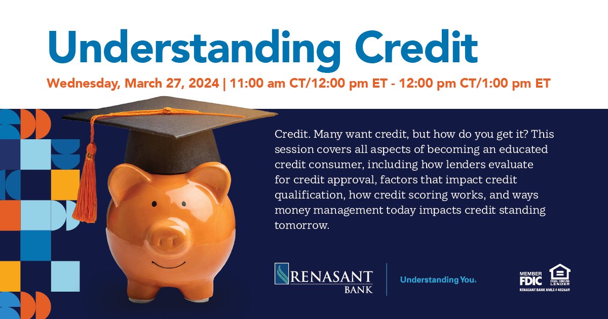 Credit. What is it and how does it work? How do you get it? If you have these questions, join us for a webinar on March 27th to educate yourself on all things credit. Register here - bit.ly/3wOioVQ.