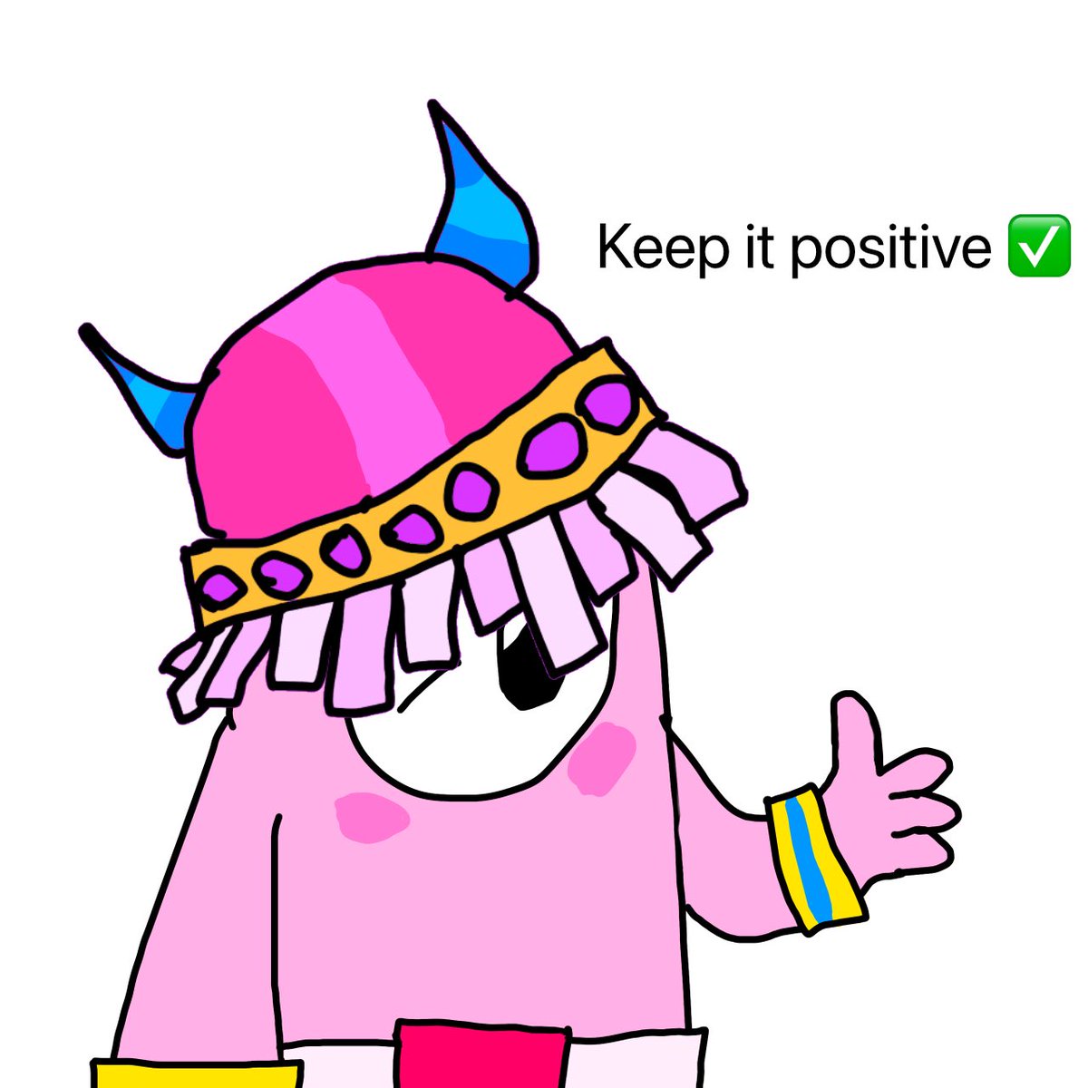 tique70's tweet image. Keep it positive guys! #fallart #fallguysart