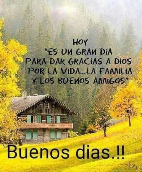 Bdía!  A mis familiares y amistades demos gracias q Dios por la vida y darnos otro día más.