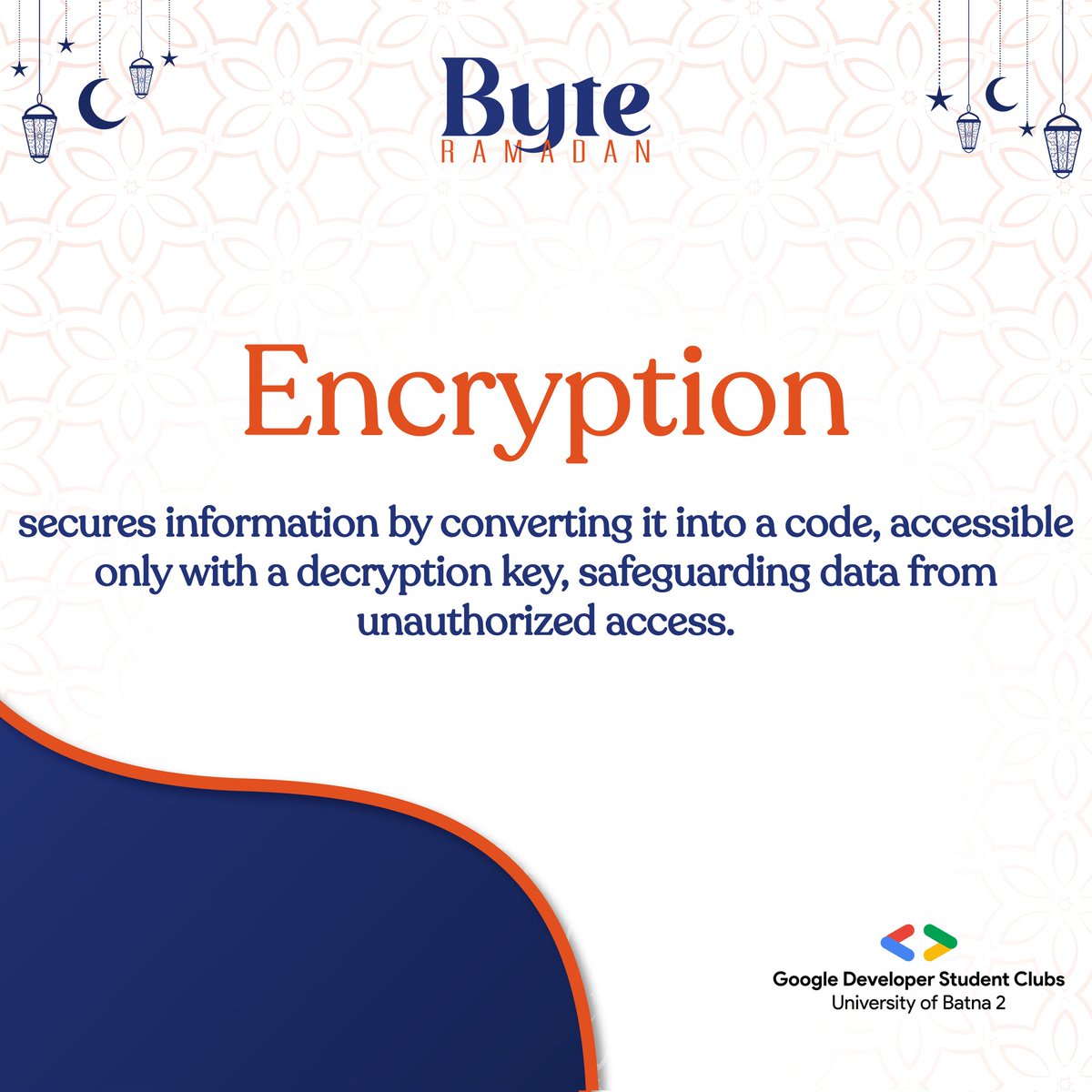 GDSCBatna's tweet photo. Delve into the truth behind cybersecurity myths with our #ByteRamadanQuiz recap! 🌙Yesterday, we busted misinformation, paving the way for a deeper dive into computer science💻 🔥
Let's join forces to expand our knowledge and build a safer digital world together. Stay informed🚀 https://t.co/13lKLpSMh2