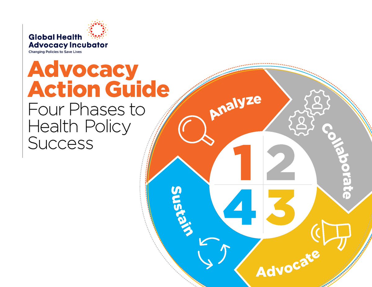 Over the past decade, @IncubatorGHAI has supported civil society organizations and advocates in over 40 countries to pass over 81 policies! Watch this space on April 10 for the launch of our improved Advocacy Action Guide to find out how. #AdvocacyActionGuide #10YearsofImpact