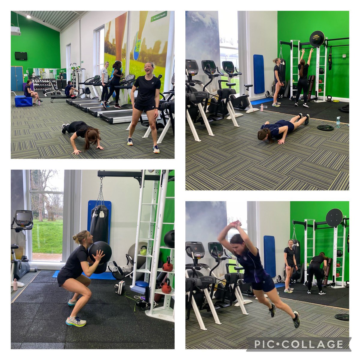 Year 12 A Level PE class exploring methods of improving Aerobic Capacity with an introduction to some adapted Hyrox training. Looks like they loved it! #exercisephysiology #hyrox #wallballsaretough