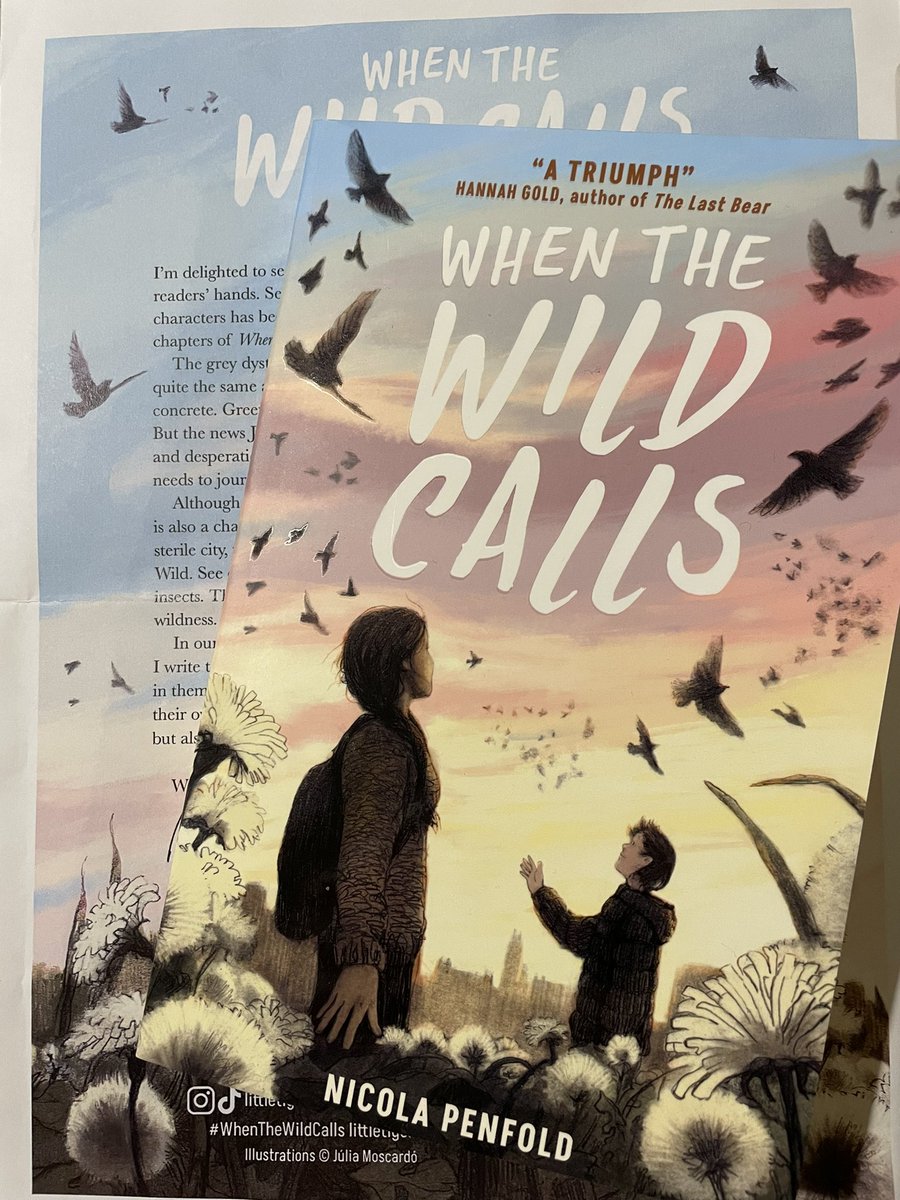 Thank you for this wonderful #BookPost @danniestar @LittleTigerUK I cannot wait to dive into #WhenTheWildCalls by @nicolapenfold