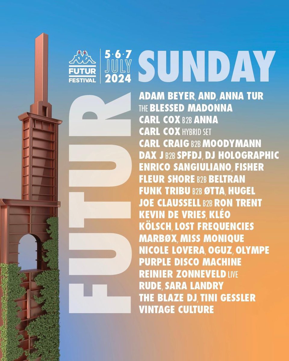 Looking forward to attend this amazing one ❤️
📍 @FuturFestival 😈

#futurfestival #kappafuturfestival #carlcox #sunday #annatur #analogagency #italy #torino