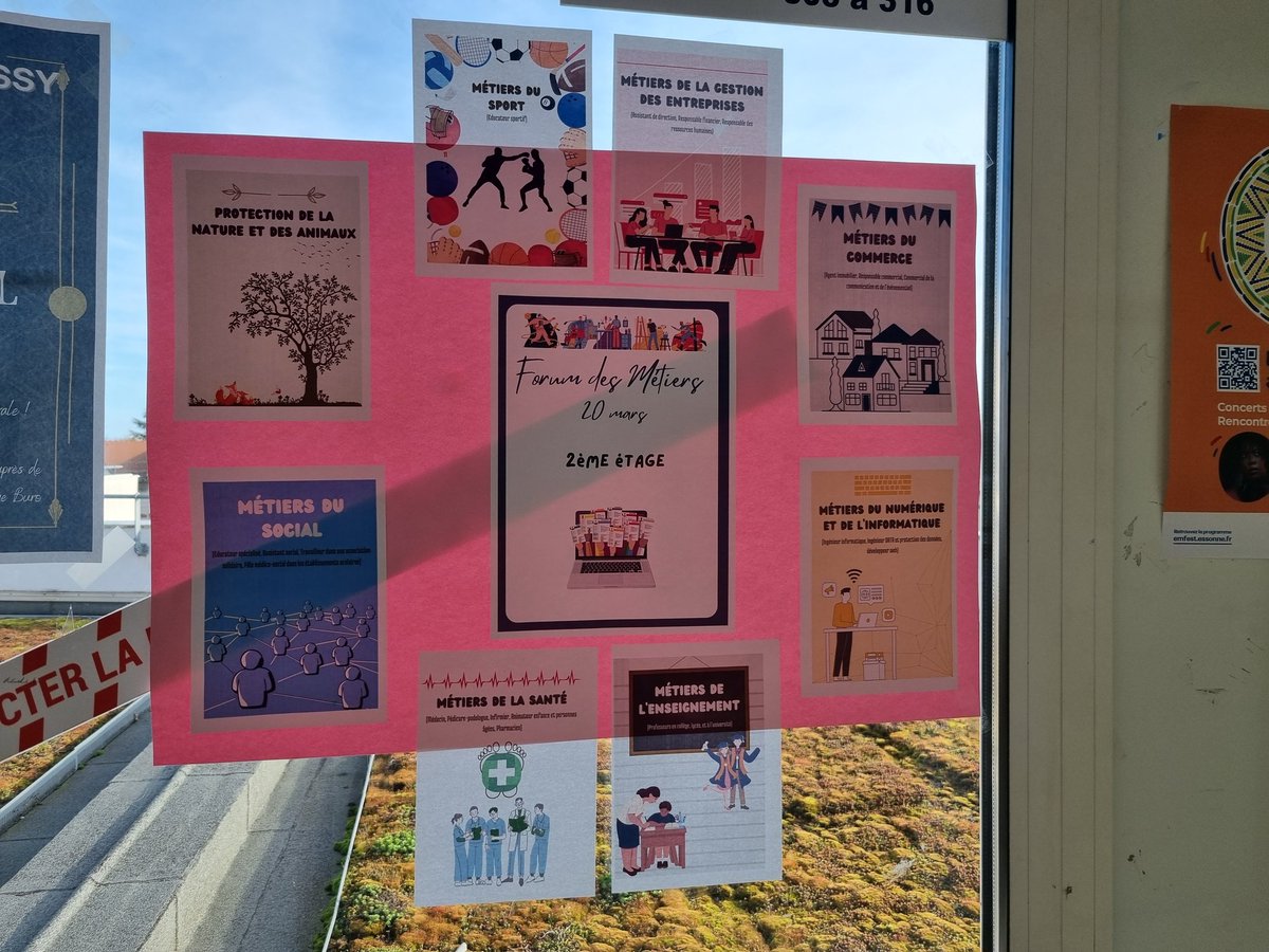 MathildeJoncart's tweet image. Le forum des métiers du @ClgSgdb se prépare !