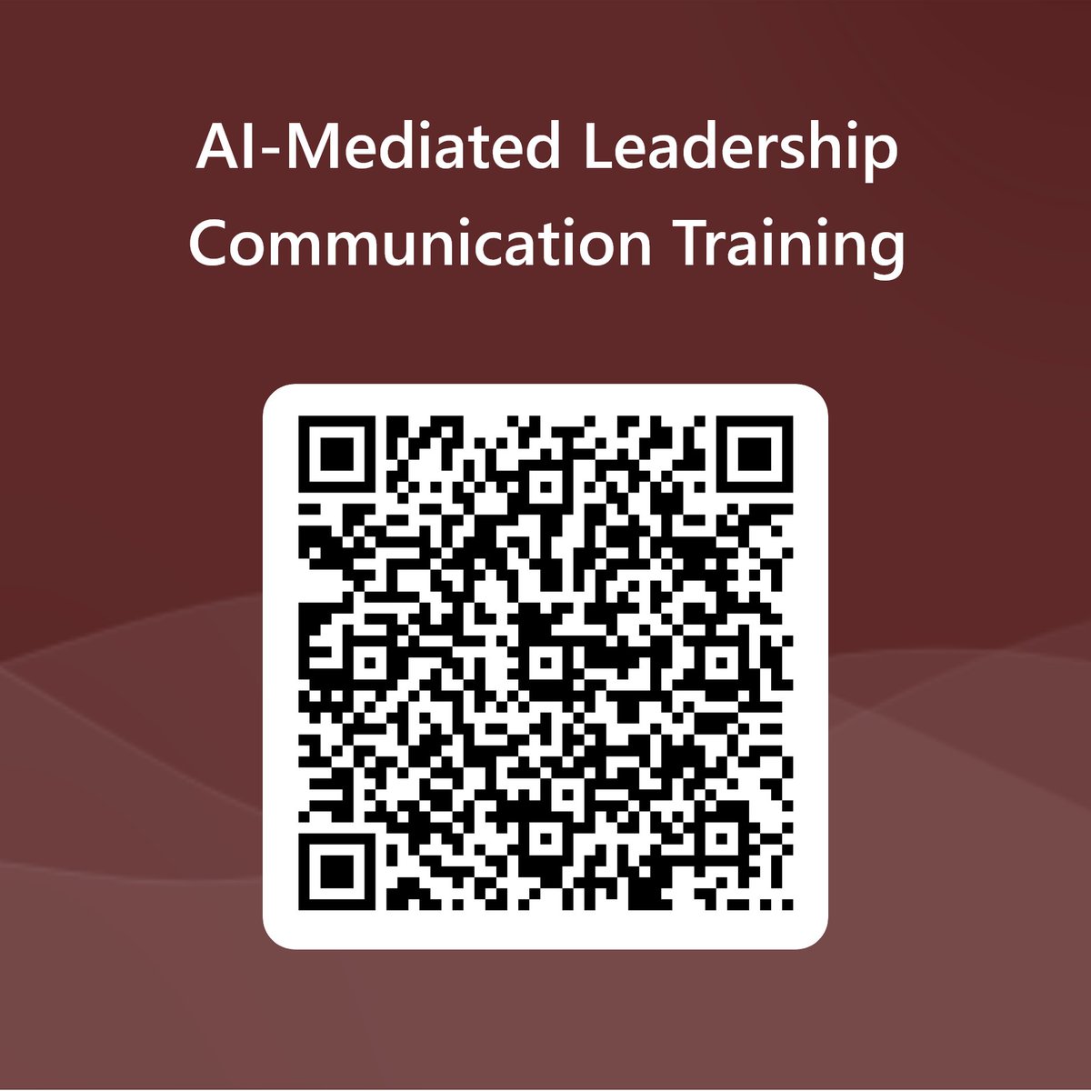 Study Alert! 🚨
Are you a manager or supervisor looking to enhance your communication skills? Join our study at Virginia Tech! Our study investigates AI-mediated training systems for effective workplace communication (VT IRB#23-1358). See comments for a link or scan the QR!
[1/2]