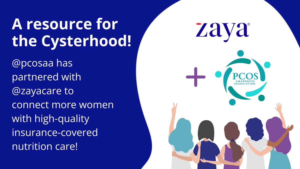 Exciting news! 🎉 We're a resource for the @pcosaa #Cysterhood—making #healthcare more accessible and empowering women with #PCOS to #thrive! Thrilled to have amazing partners on this journey! #PCOSAwareness #dietitians #RDNs #nutritionists