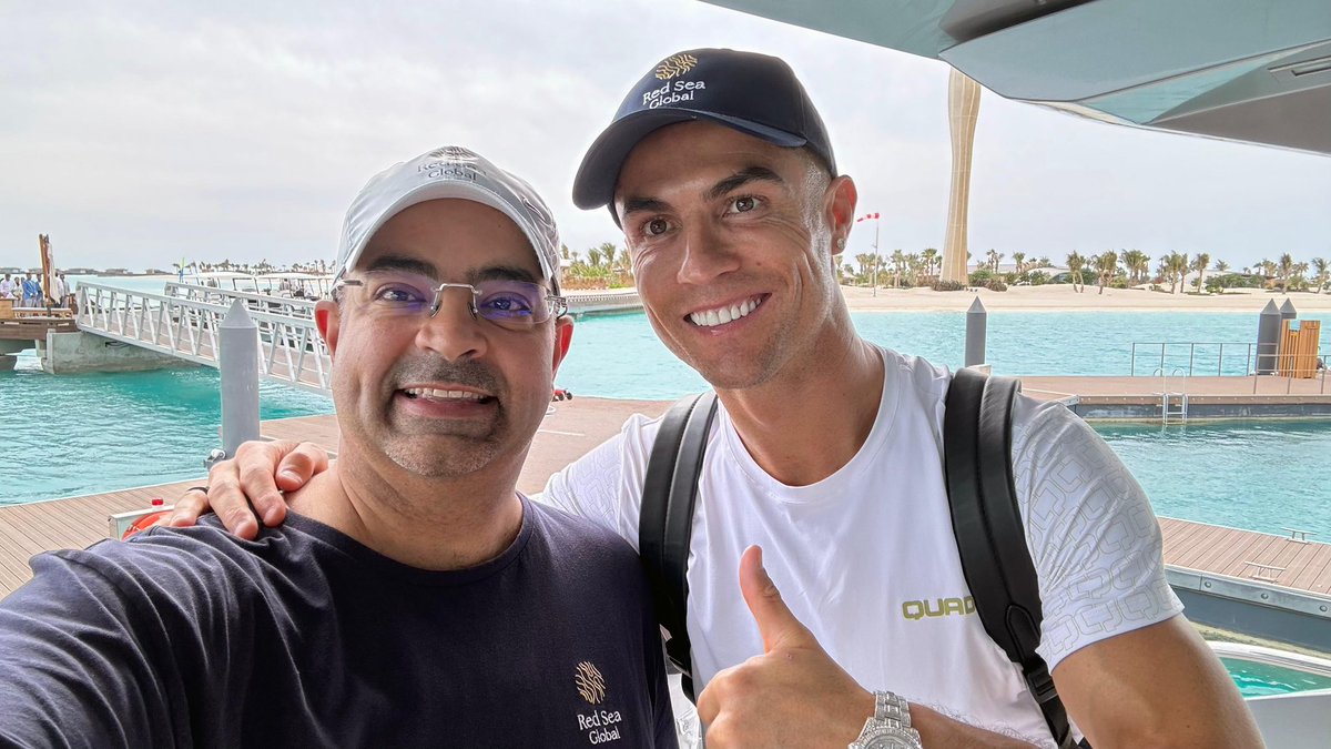 Thrilled to meet you @Cristiano & hear about your visit to The Red Sea destination. We're looking forward to welcoming you and your family back soon as we continue opening more of our unique resorts in #Saudi and set a global standard for responsible tourism development. #CR7