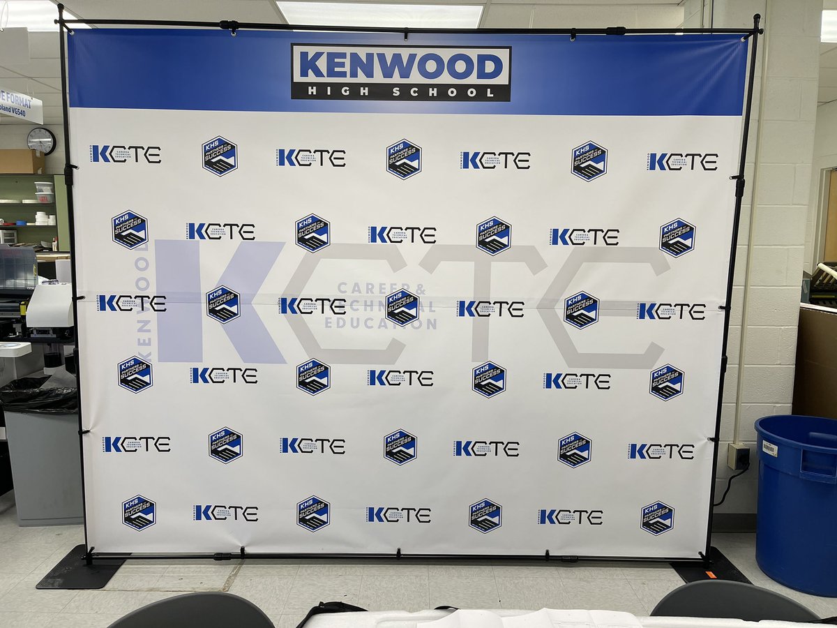 <a href="/KHSGraphicsBCPS/">Kenwood Graphics</a> working hard! Another project coming out of Kenwood High School’s Print[ED] program.  This 10’ x 8’ backdrop is in support of <a href="/Kenwood_CTE/">KenwoodCTE</a> <a href="/CTE_BaltCoPS/">BCPS CTE Office</a> <a href="/KenwoodBCPS/">Kenwood High School</a>