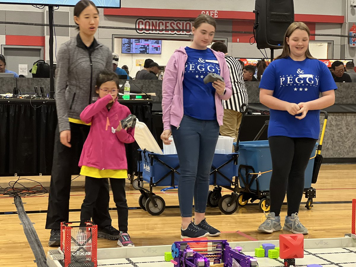 TFAASTEM's tweet photo. Girl-Powered STEM! Match results - 87 points!! @VEXRobotics @TFAA_Rams https://t.co/YCkNYinAjo