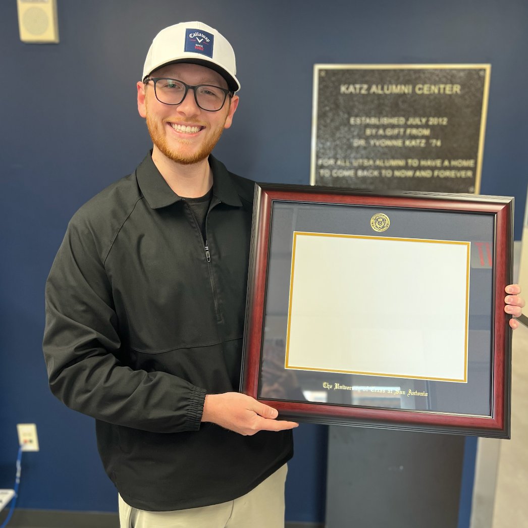 UTSAAlumni's tweet image. Congratulations, Colton Cruz '24! He is our lucky winner of a diploma frame from Grad Fest.

We can't wait to celebrate with #UTSAGrad24 at commencement this May! 🎉🎓🤙