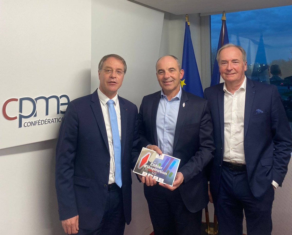 PHILIPPECOY's tweet photo. Réunion d'échanges et de travail en fin de journée avec @AsselinFasselin Pdt @CPMEnationale pour évoquer la situation des 23000 @LesBuralistes acteurs des territoires. Au cœur des discussions nos attentes📝 : un moratoire fiscal urgent 📌, +de simplification administrative, les relations bancaires,  les enjeux de la proximité,  la lutte contre les marchés parallèles illégaux ⛔️🛂, les élections 🇪🇺.