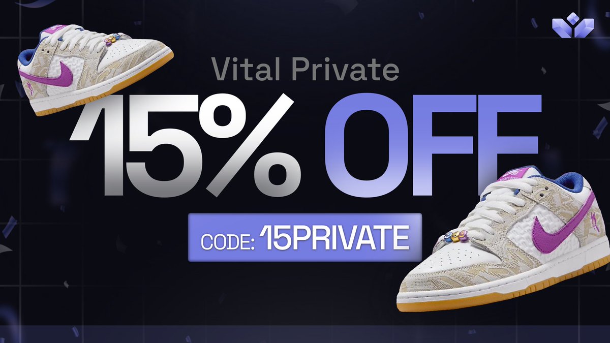 In the next few days there will be several drops on Nike. 
For this, there is a 15% discount on our private plan. Use the code „15Private“ and don't miss this opportunity 👀