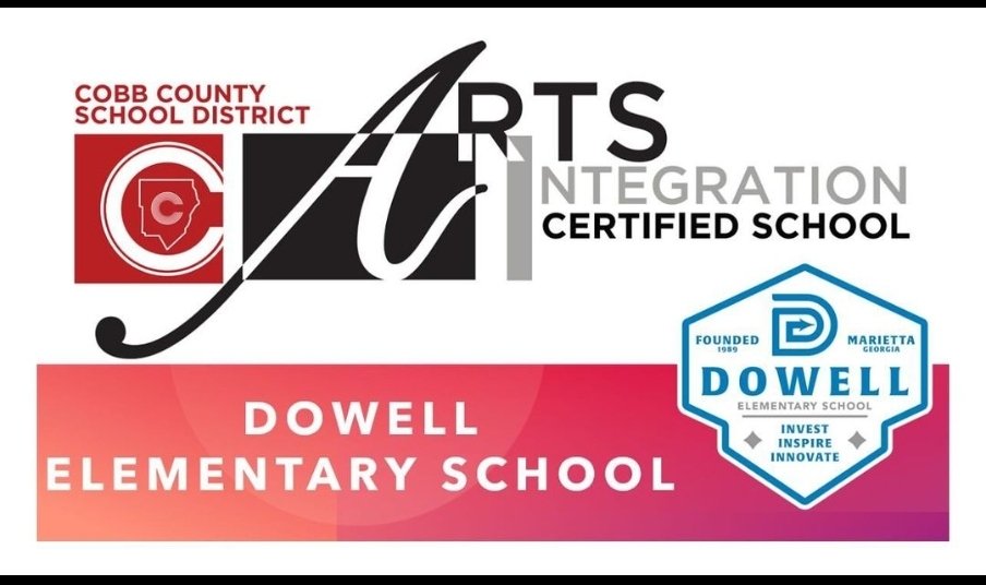 Great news!! Dowell was Awarded Cobb Arts Integration Certification today!! Thanks to all of our staff and students who worked so hard during our process! @STEMcobb @CobbSchools