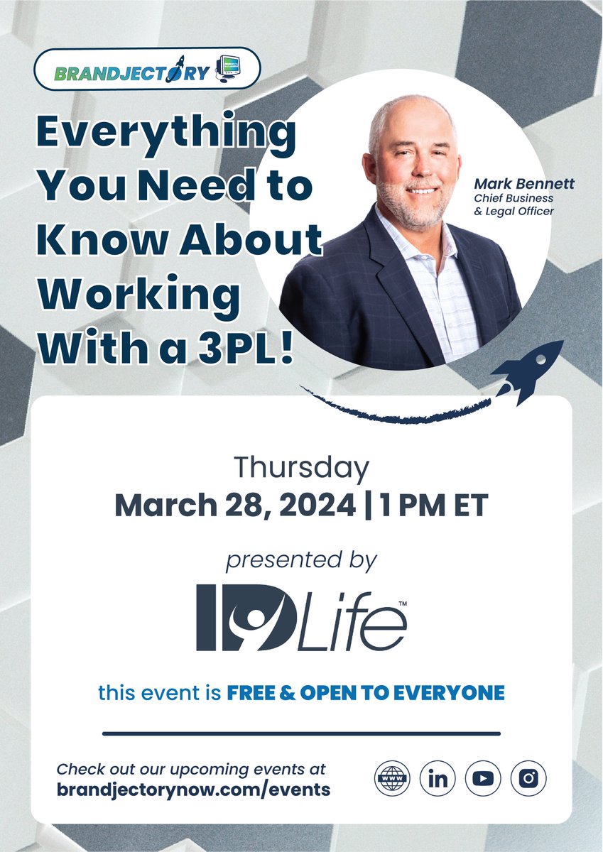 Working with 3PLs can be tricky. 🚀🚀Want to know more about how to find a 3PL, how to work with them & what to expect?🚀🚀 Find out more & register for this March 28 event here: lnkd.in/gcqg5mGq #emergingbrands #founders #entrepreneur #investors #investing #funding