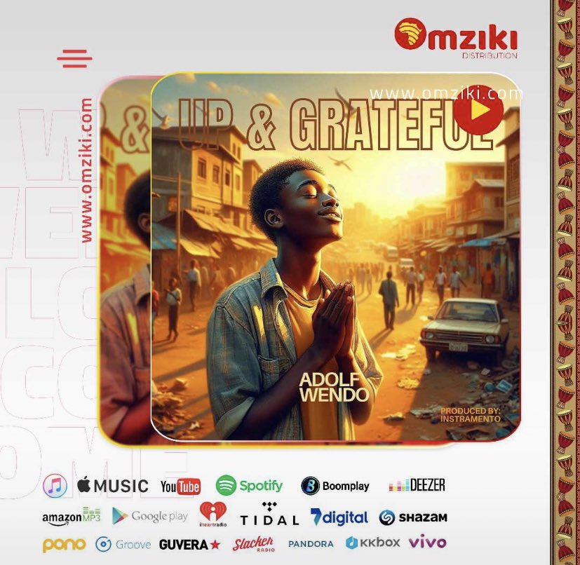 Up and grateful by Adolf Wendo, Y’all need to listen to this tune🙏 👉ffm.to/upandgratefulcf