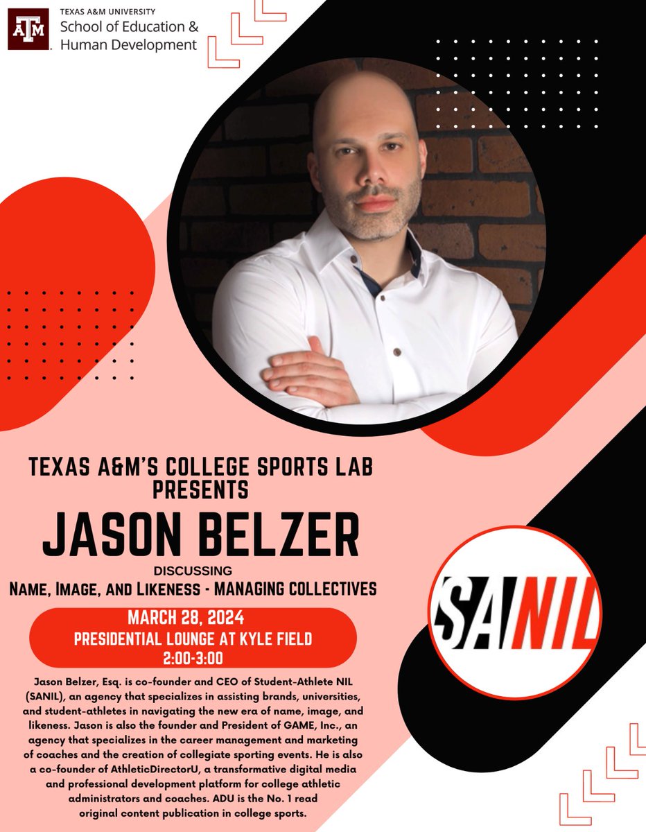 TAMU_CSL's tweet image. Guest Speaker Alert 🚨🚨🎉