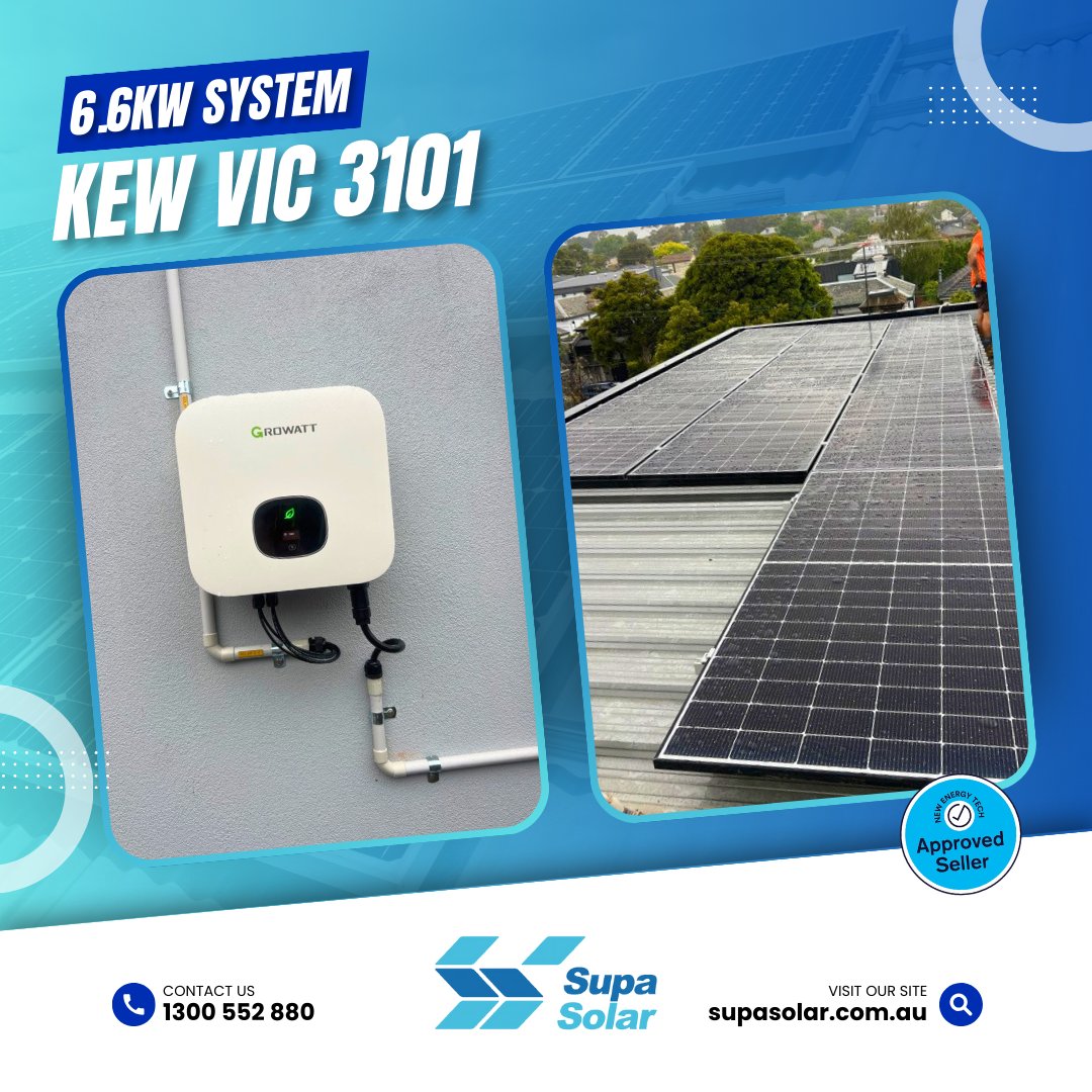 supa_solar's tweet photo. THANK YOU FOR TRUSTING US!
Your neighbour at Kew VIC 3101 just went solar!
Don't miss out on our best solar deals.
Visit our website: https://t.co/IaC0G2MG5A
#SupaSolar #SolarEnergy #FreeQuote #solarvictoria #solaraustralia #savings #homesolar #commercialsolar https://t.co/kce5UHJBmV