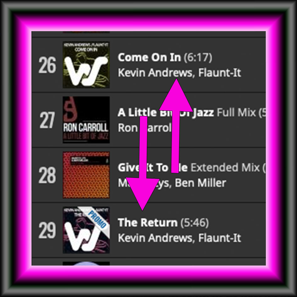 BOOM!! Two tracks with Flaunt-It climbing high up the <a href="/traxsource/">Traxsource</a> house 💯!!

"Come On In" now 6 weeks in the chart 💪🙌
traxsource.com/track/11854527…

"The Return" just 5 days in, but climbing nicely!!👊👌
traxsource.com/track/12000108…