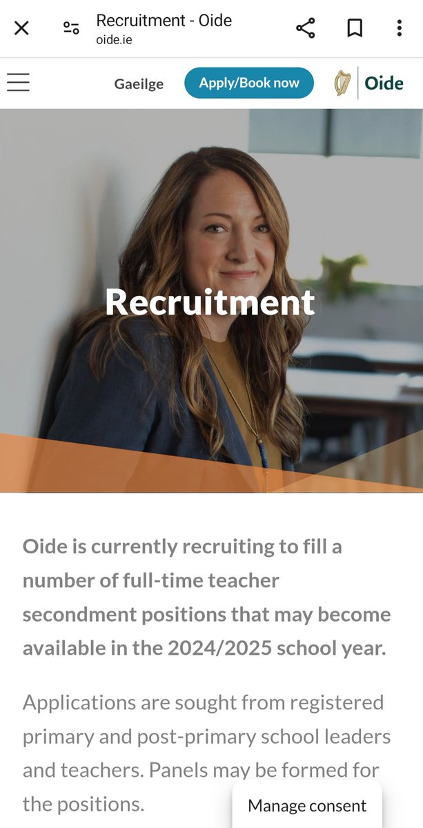 Fancy a new challenge? oide.ie/recruitment/ @oide_Ireland