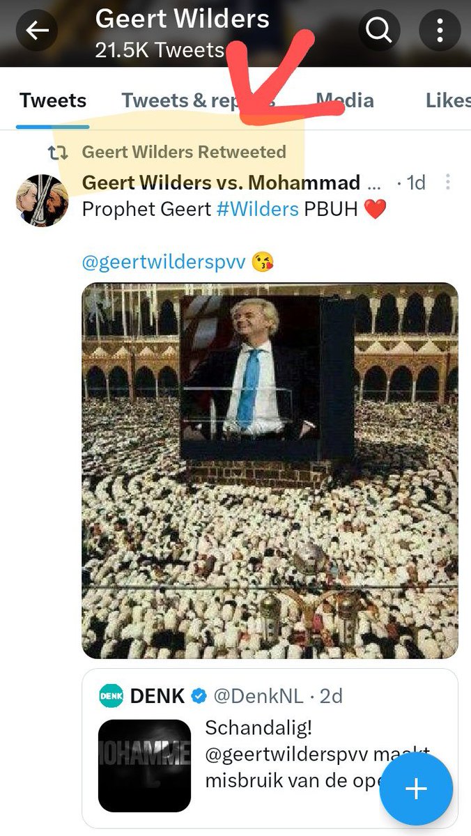 Geert Wilders vs. Mohammad tweet media