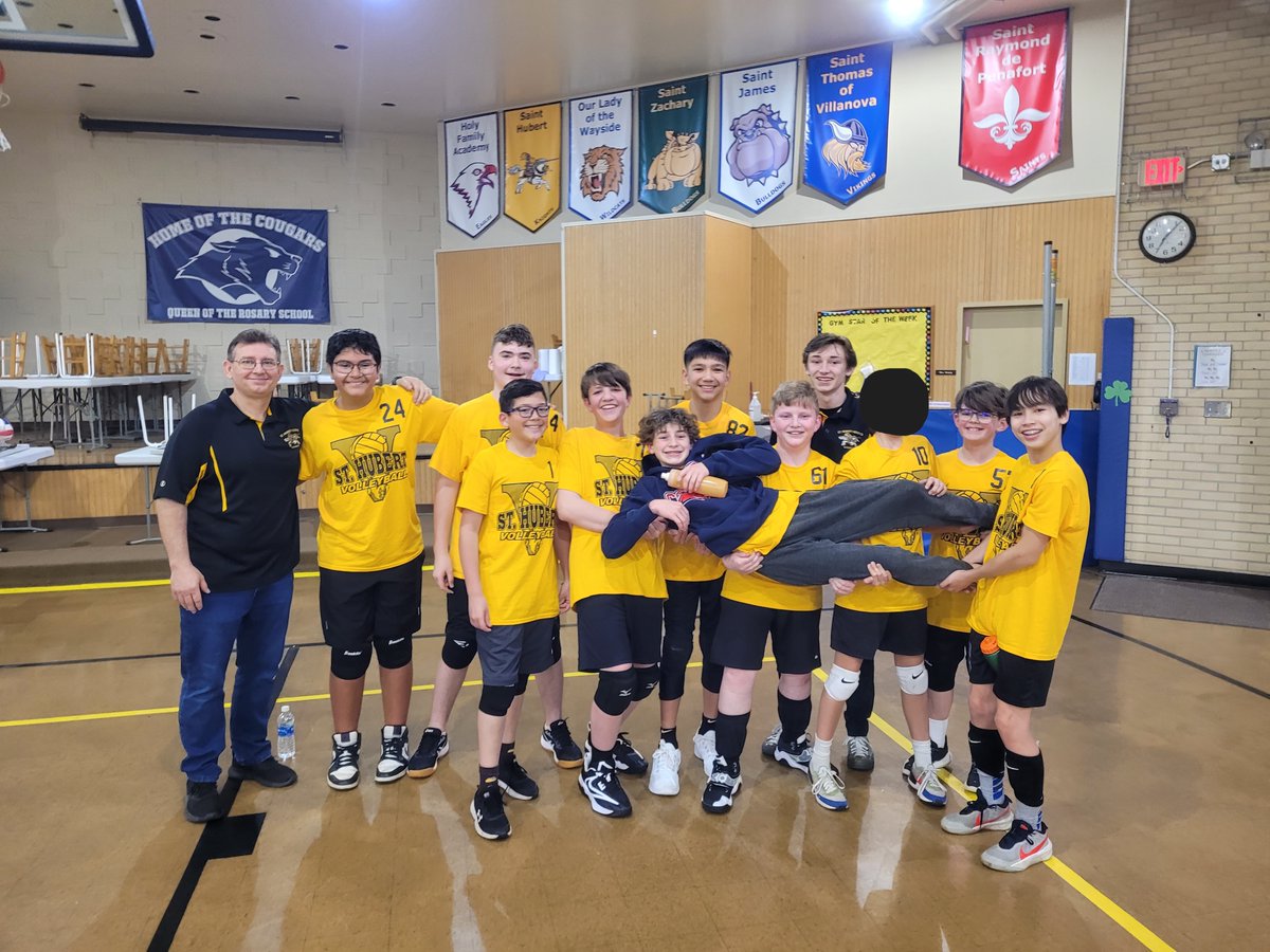 StHubertKnights's tweet photo. 🏐🎉 Cheers to our boys' volleyball team for kicking off the season with two wins! Go Knights!!🙌🌟 https://t.co/bRZFGVd7sy