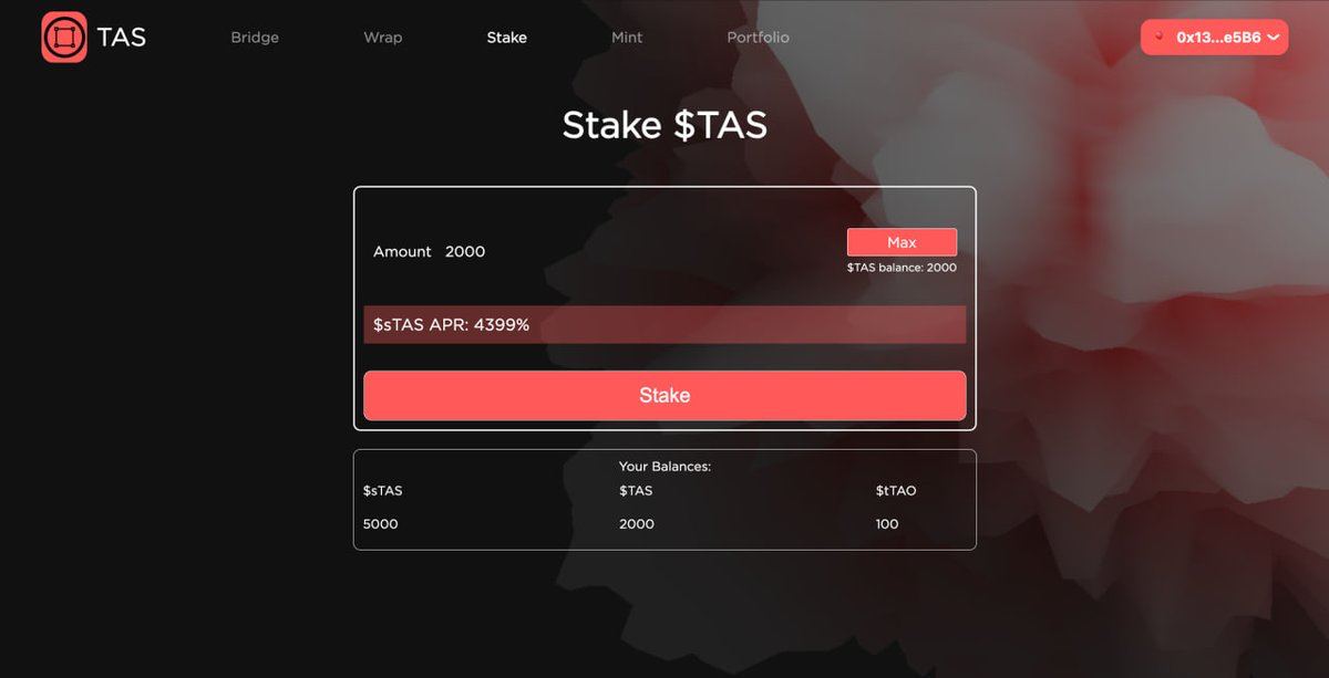 @tas_financial 🌸 tTAO Staking 🌸 $tTAO staking is here: staking-tas.financial/stake Are you there already !?