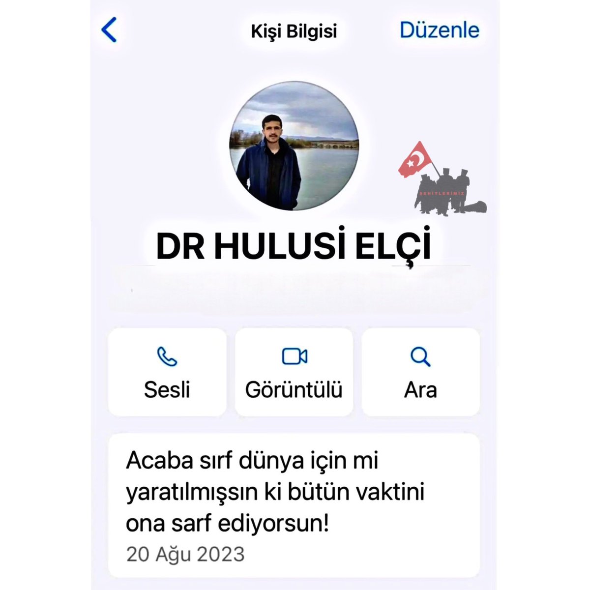 🔴 Pençe-Kilit operasyonu bölgesinde Şehit olan Askerimiz Tabip Teğmen Hulusi Elçi.