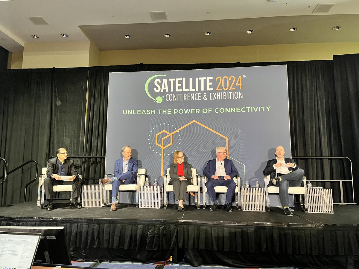 viasat's tweet image. How AI is impacting the industry: “If the [regulatory] framework would allow more flexibility, the potential will be huge [for phased array antennas].” #SATShow #phasedarray #ai