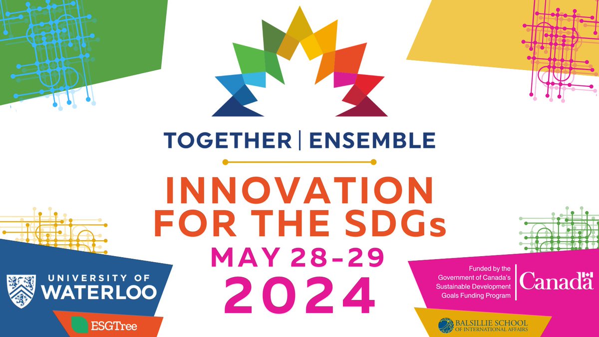 🚨 2024 TOGETHER | ENSEMBLE CONFERENCE – MAY 28-29 – ONLINE & IN-PERSON (LIMITED AVAILABILITY) 👀💫 Together | Ensemble is Canada’s #national conference devoted to tracking progress on the United Nations #Sustainable Development #Goals (SDGs). 📚🌿