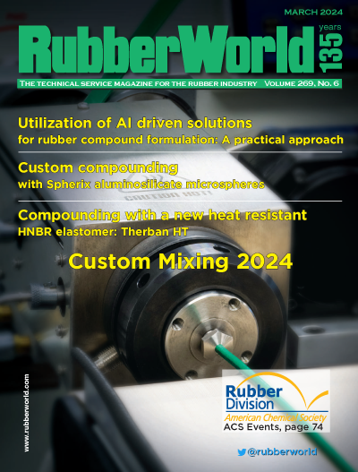 rubberworld's tweet photo. Rubber World Magazine's March issue is now available online. Issue emphasis: #CustomMixing #Compounding
Visit https://t.co/bRHrl6kw64 for article overviews and access to our digital edition https://t.co/JDOr1fvMde