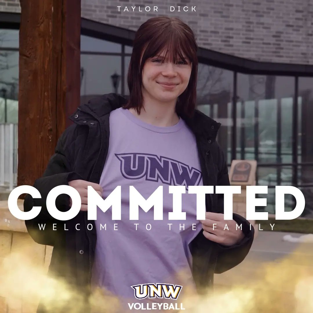 RECRUIT NEWS! Taylor Dick (Olathe, KS / Olathe East) has made her decision to join the @unweagles volleyball program! Welcome to the UNW volleyball family Taylor!