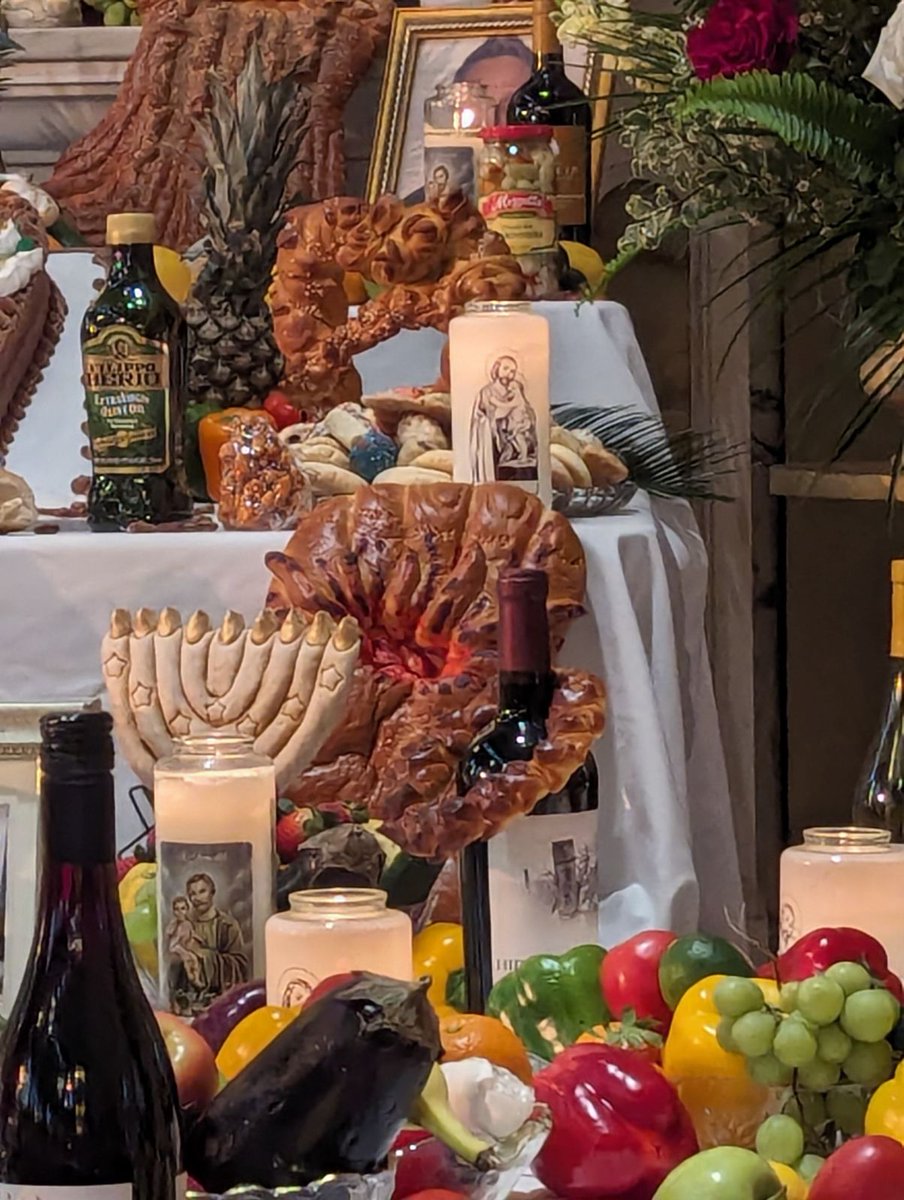 Annual visit for St. Joseph's Day at St. Joseph Church in Tulane. Beautiful altar as always. Got my prayer card, lucky bean and lucky bread. #StJosephsDay #NewOrleans