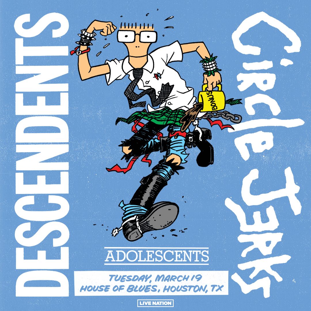 TONIGHT! <a href="/descendents/">DESCENDENTS</a> + <a href="/circlejerksband/">Circle Jerks</a> take over <a href="/HOBhouston/">House of Blues Houston</a>. Skip the line at the box office and secure your tix now: buff.ly/3TmSKPn